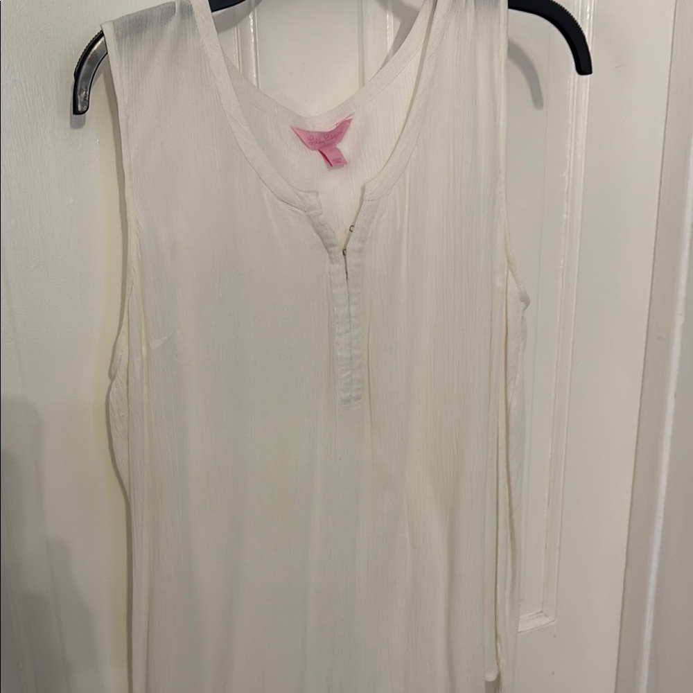 Lilly Pulitzer Ivory Sleeveless Tank Top